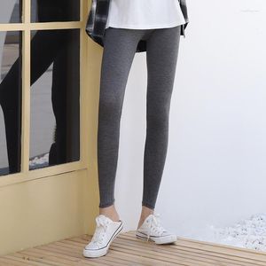 Leggings femininas Casual Solid Stretch Comprimento do tornozelo Basic Basic Match Bezer