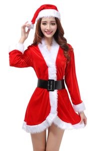 Traje de desempenho de Natal, xale, capa, saia, traje de natal, traje de apresentação para mulheres adultas, vestuário de Papai Noel Decorações de Natal