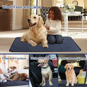 Other Pet Supplies Extra Large Dog Pee Pads Blanket Washable Puppy Pads Mat with Fast Absorbent Reusable Waterproof for Training Travel CarSofa HKD230821