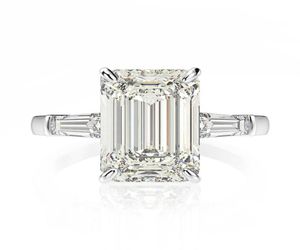 Oevas Wedding Band 7CT skapade Moissanite Diamond Engagement Ring Solid 925 Sterling Silver Fine Jewelry Ladies Anniversary Gift301168829