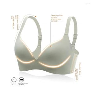 2023New Yoga Outfit One-piece Seamless Underwear Thin Girl Top Support No Steel Ring Comfortable And Breathable Bra Set Original