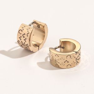 Cerchio Designer Rose Stud Gold Love for Woman Regalo di gioielli con orecchini di diamanti alla moda semplice e squisito