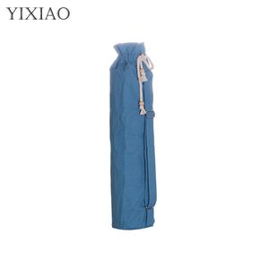 Mats Yixiao Pure Cotton Sports Yoga Mat Drawstring Storage Bag Sling Carrier Fashion Lätt axel Fitness Yoga Pack