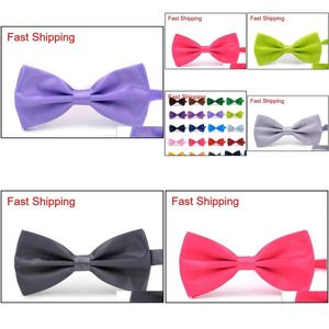 Bow Ties For Weddings High Quality Fashion Man And Women Neckties Mens Leisure Neckwear Bowties Adt Wedding Tie P0Ro8 Drop Delivery Otmqe