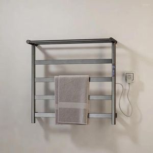 Bath Accessory Set High Quality SUS304 Stainless Steel Electrothermic Towel Rack Wall Mount Thermostatic Bar Luxury Holder