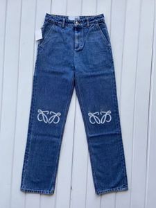 Jeans Kadın Tasarımcı Kot Pantolon Yüksek Kaliteli Düz Bacak Tasarım Retro Street Sıras Tıpkı Tasarımcı Mor Kot Pantolon