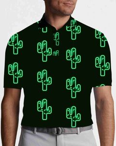 Crazy Cactus T-Shirts Art Print Trending Shirt Summer Short-Sleeve Custom Clothing x0822