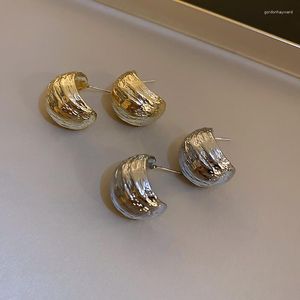 Dingle örhängen 2023 cool metall geometrisk c-formad vikbönbåge dropppunk tillbehör för bröllopsfest kvinnor flickor