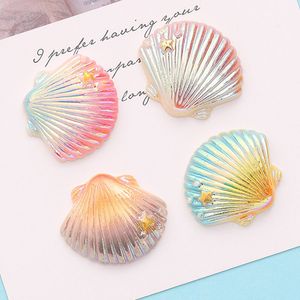 Dekorativa föremål Figurer 10 PCS Söt kawaii mini färg tecknad skal platt bakre hart cabochons scrapbook diy bröllop hårnål tillbehör hantverk h26 230822