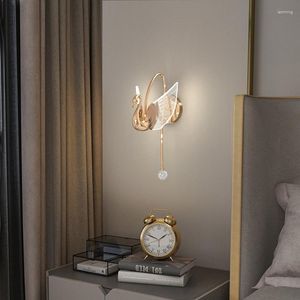 Duvar lambası Siyah Sconce Antik Banyo Aydınlatma Vanity Lamben Modern LED Monte Işık Anahtarı