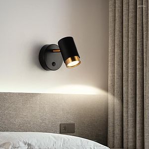 ウォールランプ5W GU10北欧通路LEDホームデコレーションシャンブルのためのシンプルな装飾的なエルルームベッドルームベッドサイドライト