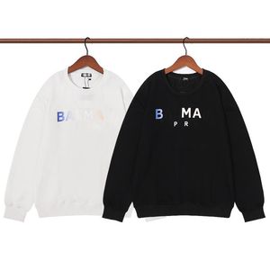 Balmaa Gradient Baskılı Klasik Sweater Tasarımcısı Hoodie Gevşek Gündelik Uzun Kollu Üst Saf Pamuk Sokak Kapşonlu Sweater