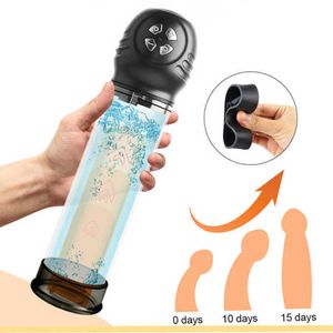 Male Penis Pump Vacuum Water Men Automatic Extender Enhancer Masturbator Penile Adult for