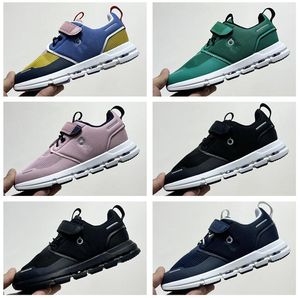 On Runn Cloud Shoes Toddler Kids Sneakers Federer Designer Boys Clouds Clouds trening i Cross Trainning Shoe Runner Black White Blue Sports Nowość