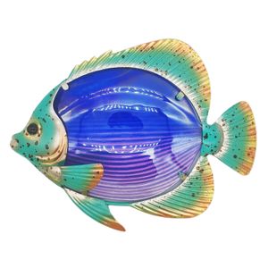 Garden Decorations Metal Fish Wall Decoration Home Statues Sculptures and Figurines Miniatures Ornaments Jardin Bedroom Patio Lawn Backyard 230822