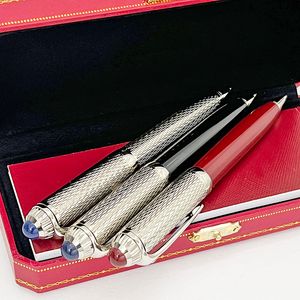 Ballpoint Pens LAN CT Ballpoint Pen Silver Diagonal Grain Classic Stationery Writing Smooth 230821