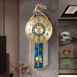 Orologi da parete lussuoso orologio moderno casa in metallo grande bagno digitale bagno relogio de parede decoration oggetti lqq30xp