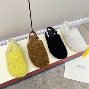 Fussbett Patch Slingback Sandals 크로스 라운드 오픈 발가락 고무 단독 슬립 아파트 여성 고급 디자이너 패션 캐주얼 램 모피 신발 공장 신발 크기 35-40