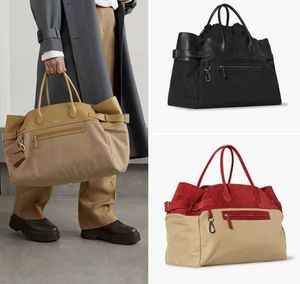 2024 Leather Bags Designer Margaux 17 Nylon Collar Large Capacity Commuter Versatile Handbag Tote BagClassic tote bag THE ROW PNOI