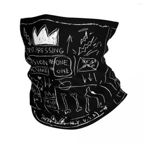 Bandanas Basquiats Art Bandana Winter Neck Warmer Men Windproof Wrap Face Scarf For Hiking Gaiter Headband