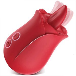 Aav G-spot Massager Tongue Licking Vibrator Rose Adult for Woman Clitoral Nipple Stimulator with 10 Vibrating Modes