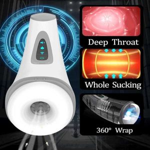 Massager Air Sucking Heating Male Masturbator Automatic Vacuum Erotic Oral Blowjob Cup Masturbation Adult Product for Man