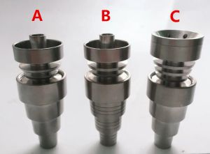 Universal Duessless 6 in 1 inchioda in titanio 10 mm 14 mm 18 mm Maschio e femmina Gr2 Gr2 biota per unghie Duessless Bongs Tubi di acqua