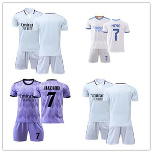 2023 Benzema Finals Football Shirt 21 22 23 Football Shirt Real Madaa Alaba Modric Valverde 2021 4th Camisetta Men's Kids 'Match Set