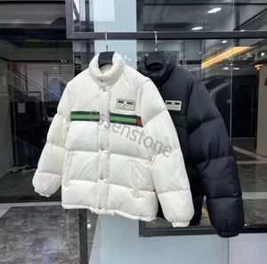 NEW Parkas Puffer Down Jackets Parkass Mens Womens Designers Coats Winter Couples Sweatshirts Outerwear White goose down Jacket white and black coat