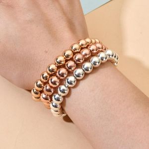 Charm Bracelets Metal Stone 3/4/6/8/10mm Beads Bracelet Classic Men Women Minimalist Yoga Meditation Jewelry