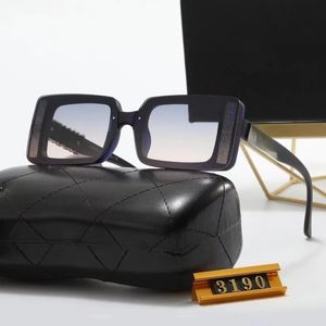 Óculos de sol de grife para mulheres homens letra de sol dos óculos de praia Tons ao ar livre PC Frame Goggles Sport Driving Luxury com caixa original