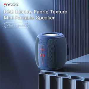 Portable Speakers DC5V Surround Sound TWS 51 Bluetooth Speaker 1200mAh RGB Display Mini Wireless Good Bass TF Card Supported 230821