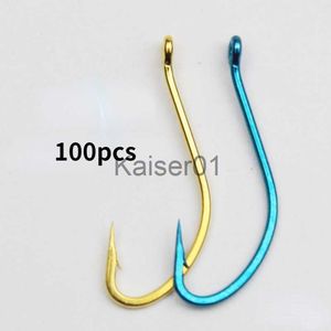 Fiskekrokar Akita Fox Hook Long Handle Road Sub Tube med tunn mask bete jordmask krok med Barb Wild Fishing Crucian Carp Hook X0822