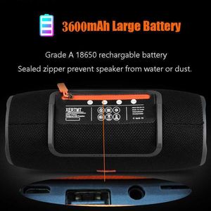 Przenośne głośniki 3600MAH 40W TWS Bluetooth Waterproof PC Kolumna kolumna basowa odtwarzacz muzyki subwoofer boombox bt aux tf caixinha de som y2212 L230822