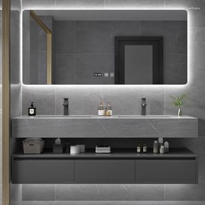 Banyo Aksesuar Seti Slate Entegre Havza Banyo Dolabı Kombine Tuvalet Washbasin Lavabo