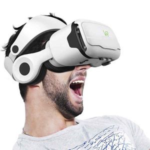 2021 VR Headset Virtual Reality Glasses 3D VR Glass för smartphones kompatibla med iPhone Android 5-7 tum H220422301H