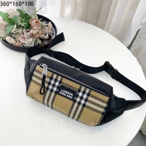 Luxurys designers väskor vintage check nylon bröstbälte bum väska fanny pack sonny bumbag tote plånböcker midja klassiska rand mäns kvinnors berömda handväska crossbody shouder