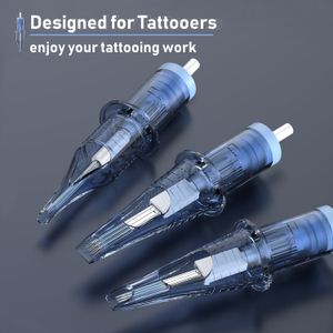 Tatueringsnålar 20st Tattoo Cartridge Needle Disponible Professional Steriliserad RL RS Round Liner Permanent Makeup Micropigmentering Supplies 230821