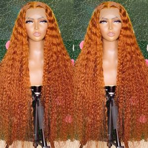 13x4 Lace Frontal Wig Ginger Lace Fronteiro Cabelo Humano Humano