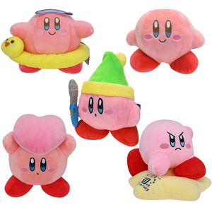 30. Yıldönümü Kirby Peluş Süper Sevimli Pembe Koşu Ayakta Smile Kirby Plushie Butik Doldurulmuş Bebek Toptan 5 Stil