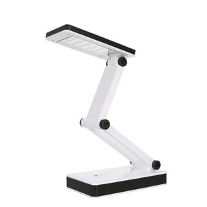 Dobragem portátil 24 lâmpada de mesa de tabela de tabela de mesa LED Luz sensível ao toque controle 3 níveis de brilho ajustável Porta de carregamento USB reduzida 4 314o