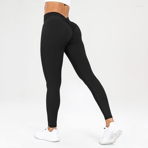 Active Pants Vitalinovo Womens Leggings Buttery Soft V Back Scrunch Bubooty Yoga High midja Lyft Athletic Gym Workout