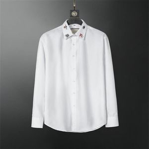 2021 luxury designer men's shirts fashion casual business social and cocktail shirt brand Spring Autumn slimming the most fas295H