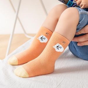 Women Socks 5 Pairs Of Girls 0-3-year-old Cute Tube Floor Spring And Autumn Cotton Baby