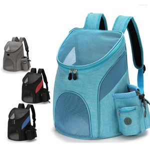 Capas de assento de carro de cachorro Pet Transportes Backpack Cat Externing Viagem ao ar livre zíper portátil Mesh respirável transportar bolsa de cachorro Kitten Supplies