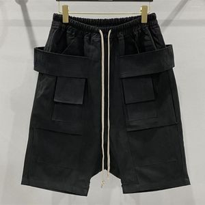 Мужские шорты High Street Multi Pocket Original Designer Black Haren Pants Quality Famous Cargo