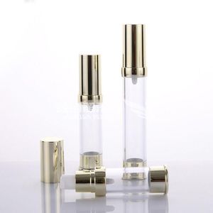 15 ml 20 ml 30 ml bärbar luftlös pump påfyllningsbara flaskor plast fin lång flaska tom container 10 st/parti bsphn