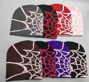 Avrupa ve Amerika'da Yabancı Ticaret Kazak Şapkaları Satan Beanieskull Caps Spider Web Jacquard Sıcak 230821