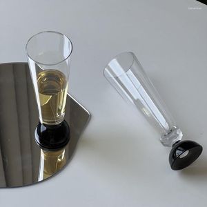 Weingläser transparenter Kristallchampagner Sparkly Glass großer Bierbecher für Whisky Brandy Cocktail Vintage Hochzeitsfeier trinken