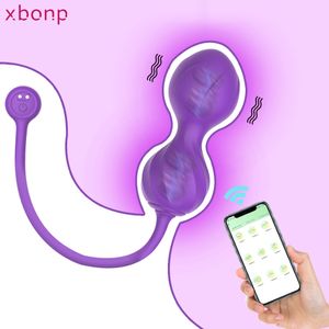 Vuxna leksaker app kontroll älskar ägghopp vibratorer för kvinnor klitoris simulator vibrator kvinnliga vaginal bollar onanator sex vuxna 230821